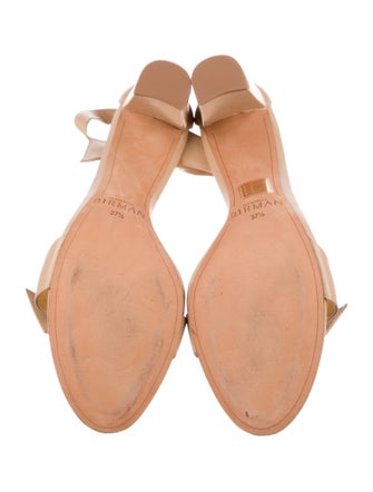 Alexandre Birman Leather Bow Accents Sandals