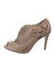 Alexandre Birman Snakeskin Animal Print Lace-Up Boots
