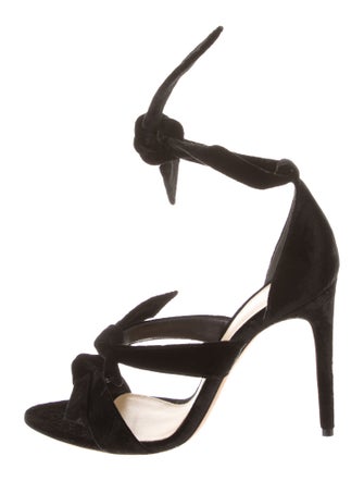 Alexandre Birman Suede Bow Accents Gladiator Sandals
