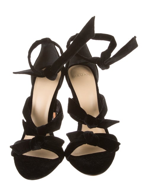 Alexandre Birman Suede Bow Accents Gladiator Sandals