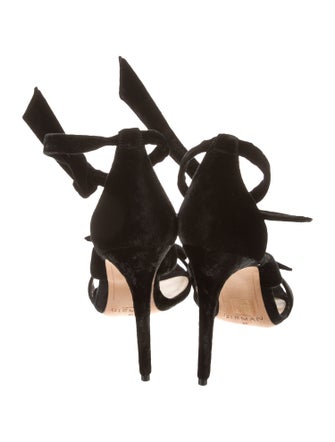 Alexandre Birman Suede Bow Accents Gladiator Sandals