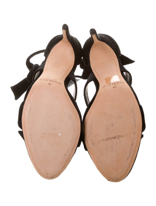 Alexandre Birman Suede Bow Accents Gladiator Sandals