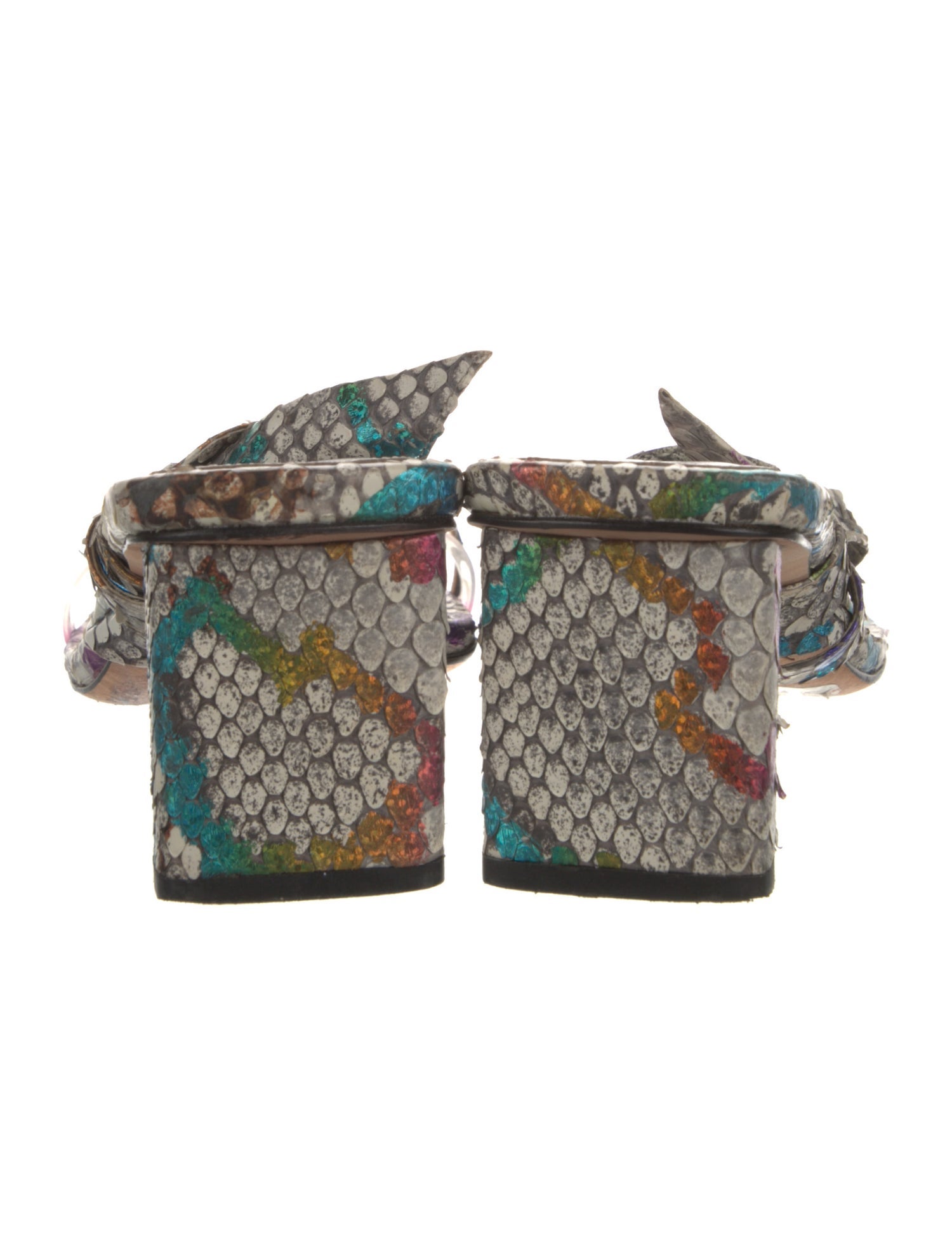 Alexandre Birman Leather Animal Print Espadrilles