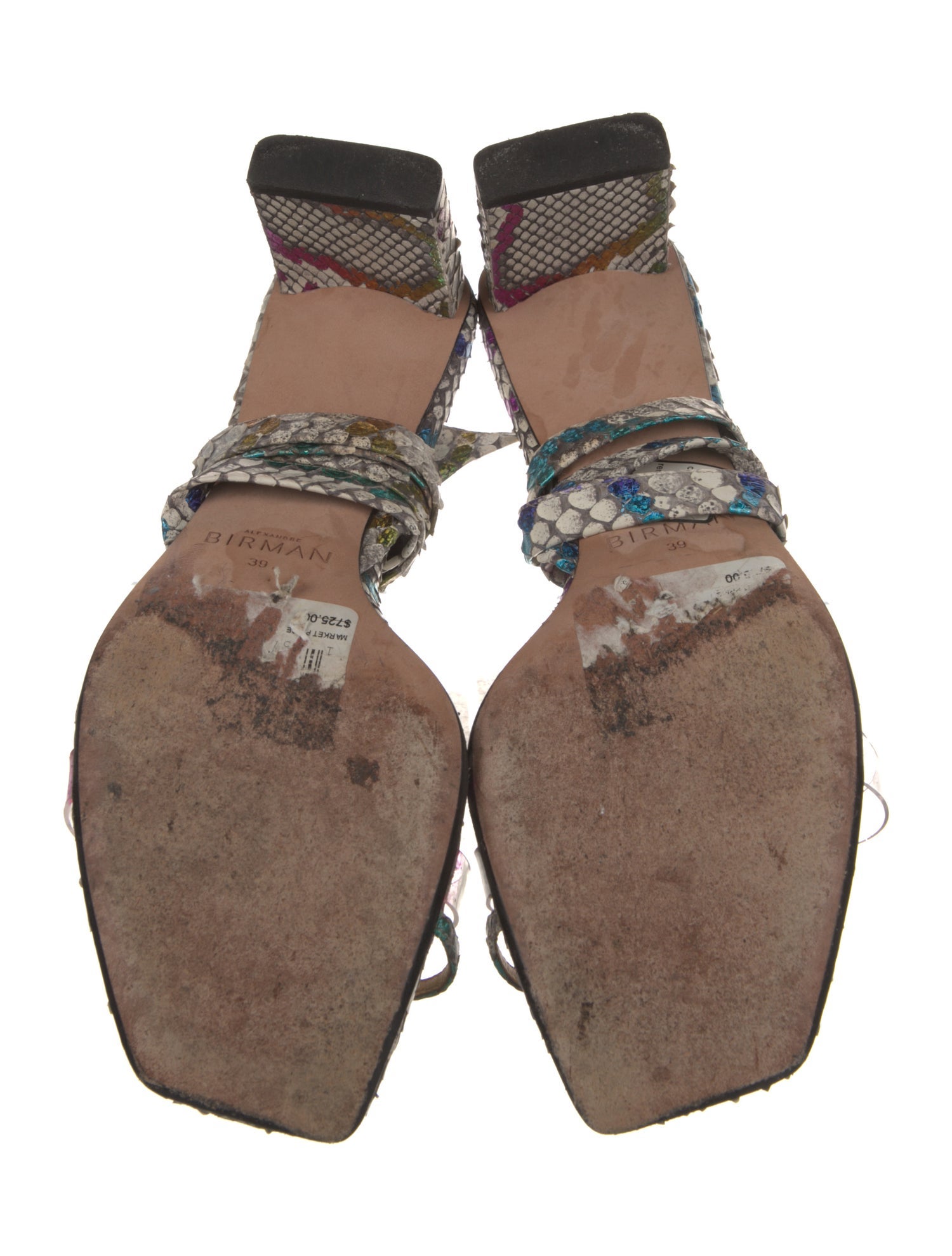 Alexandre Birman Leather Animal Print Espadrilles