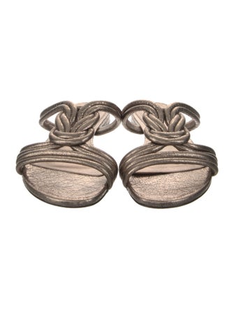 Alexandre Birman Leather Slides