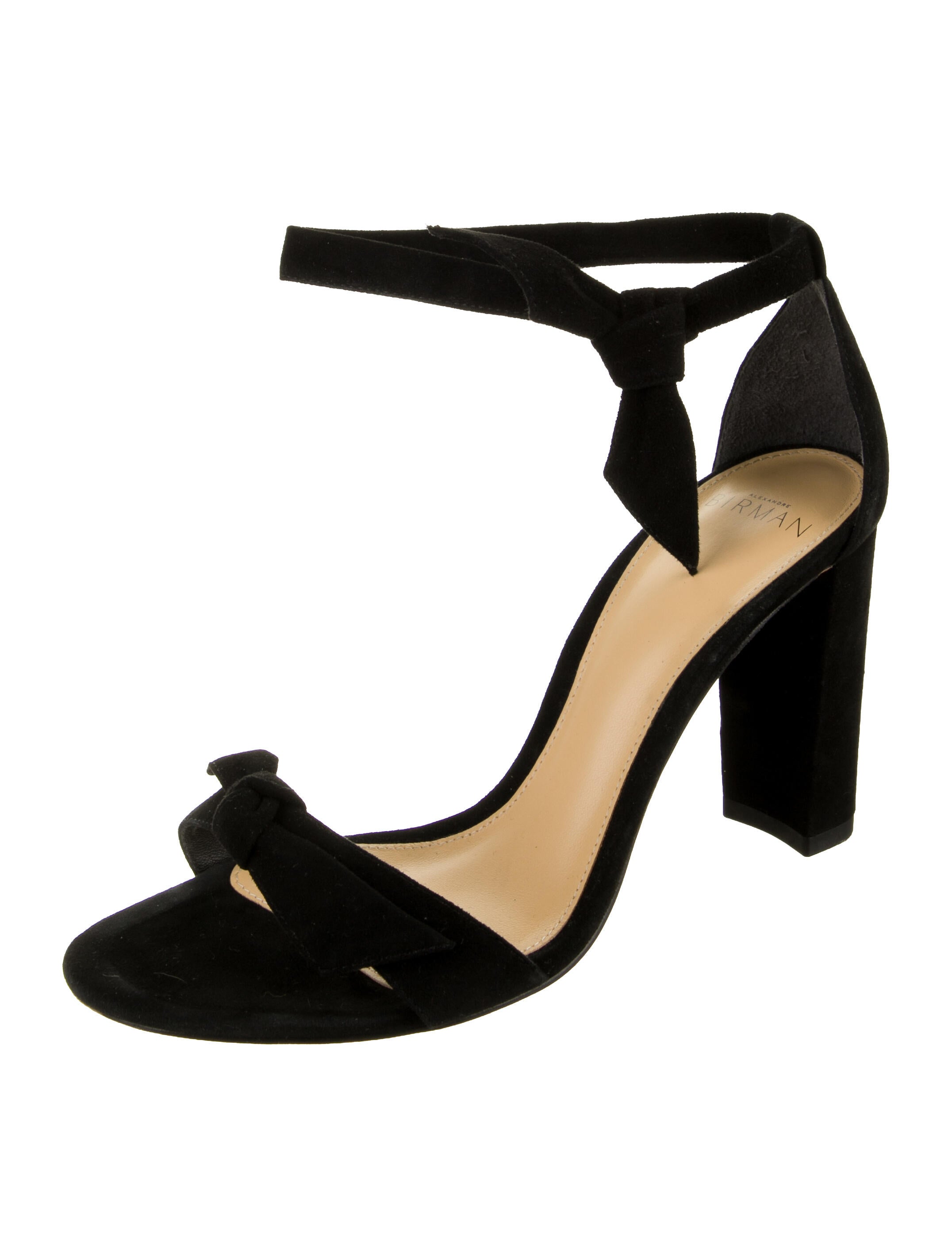 Alexandre Birman Suede Bow Accents Sandals