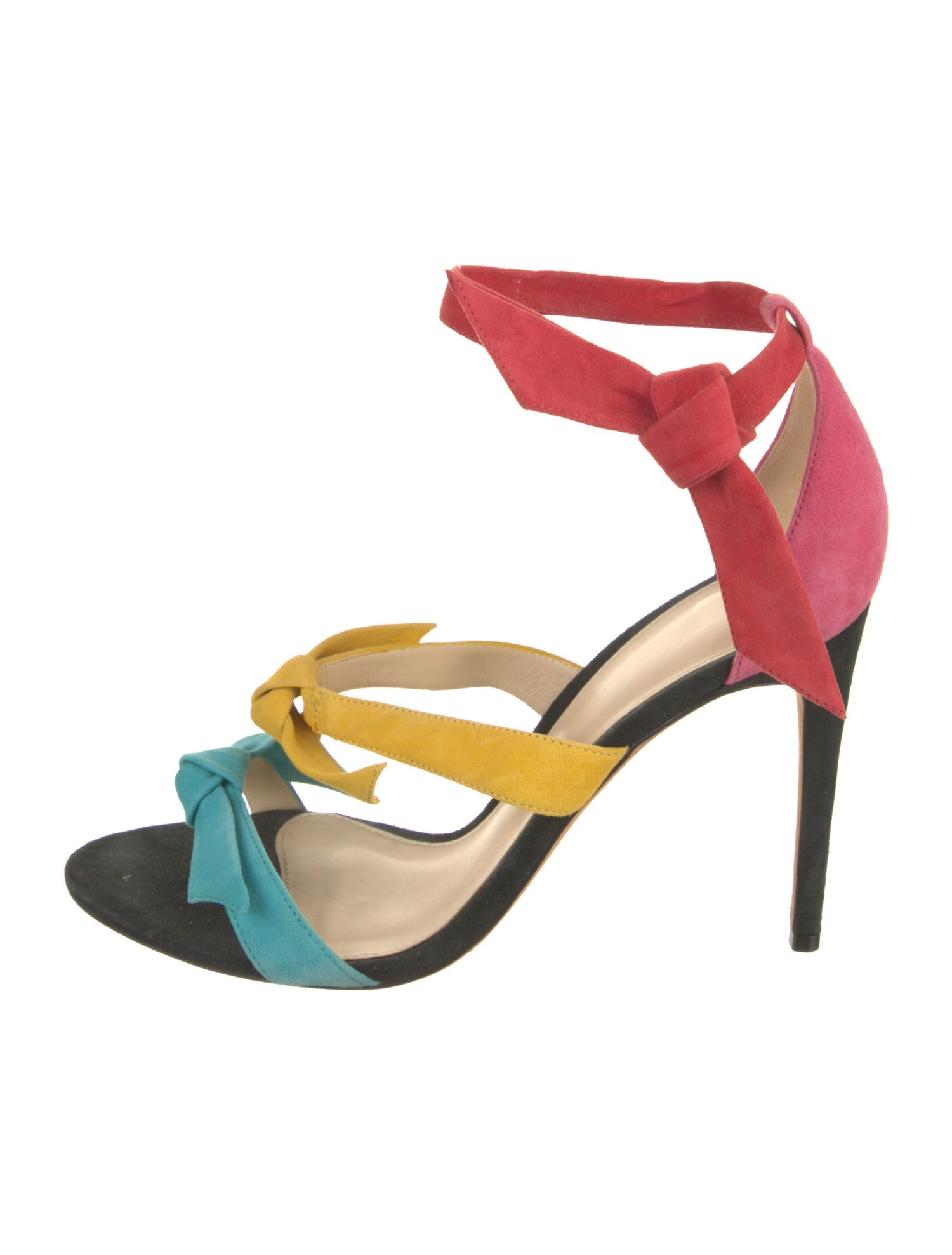 Alexandre Birman Suede Bow Accents Sandals