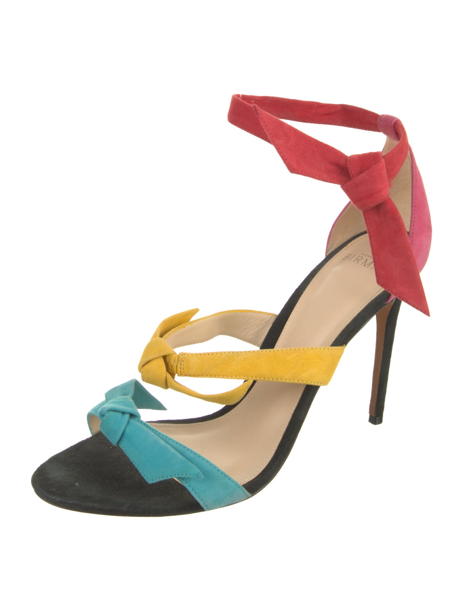Alexandre Birman Suede Bow Accents Sandals