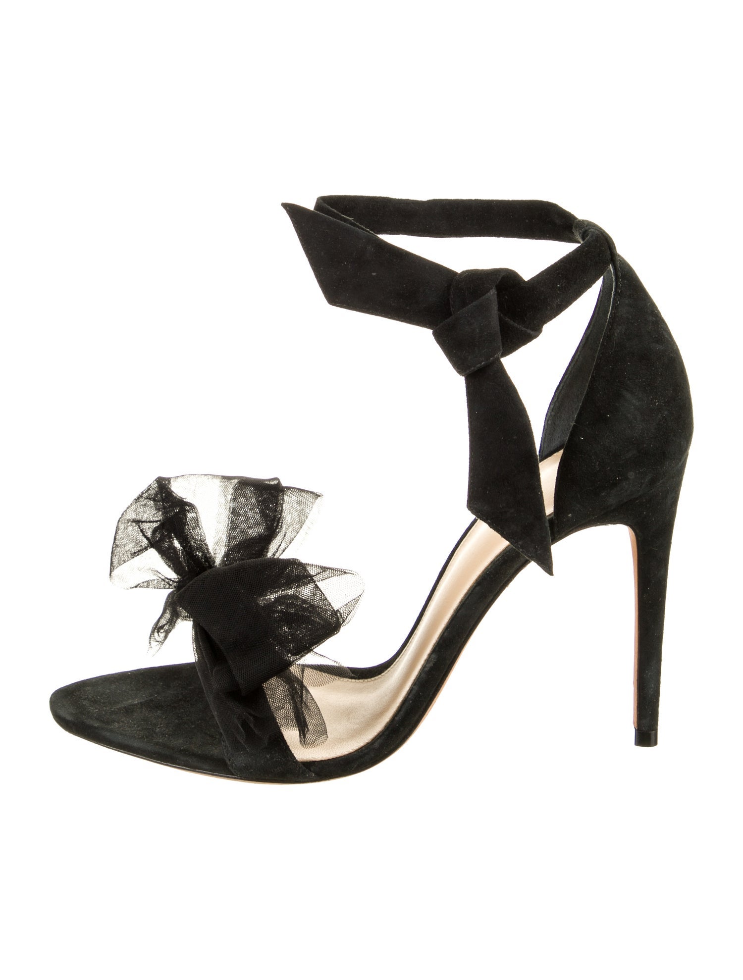 Alexandre Birman Suede Bow Accents Sandals
