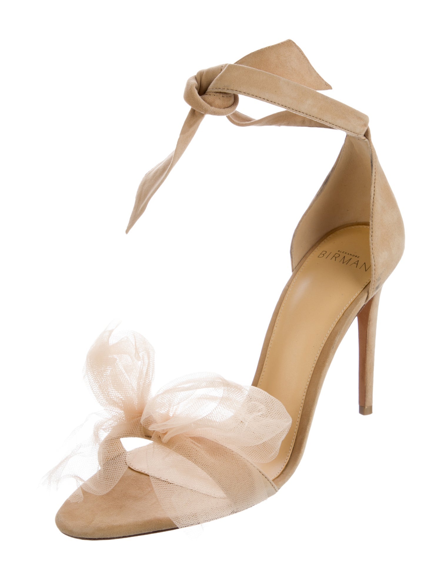 Alexandre Birman Suede Bow Accents Sandals