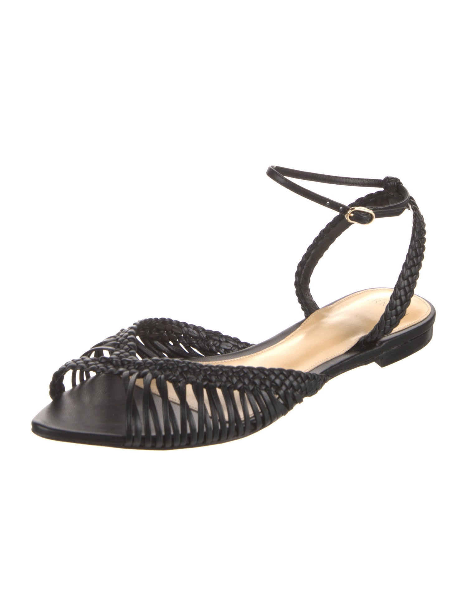 Alexandre Birman Leather Braided Accents Sandals