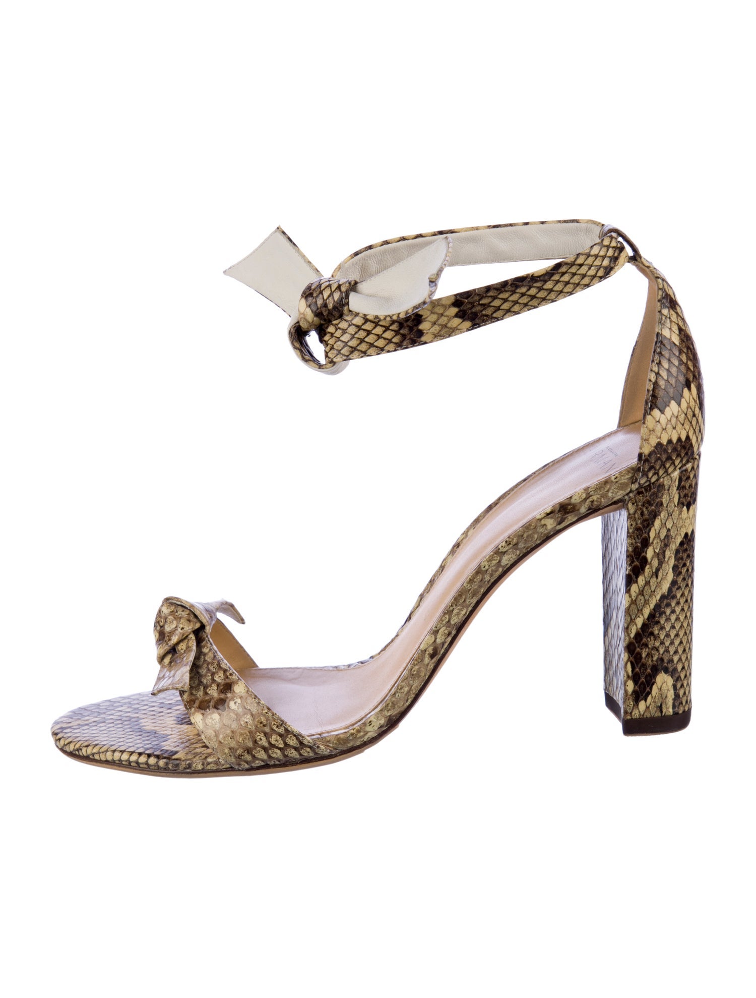 Alexandre Birman Leather Animal Print Sandals