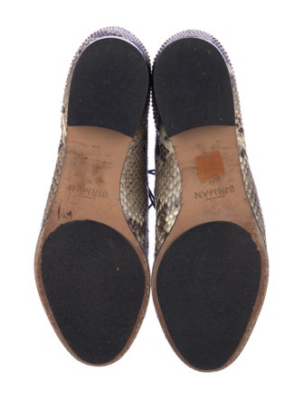 Alexandre Birman Leather Animal Print Lace-Up Boots