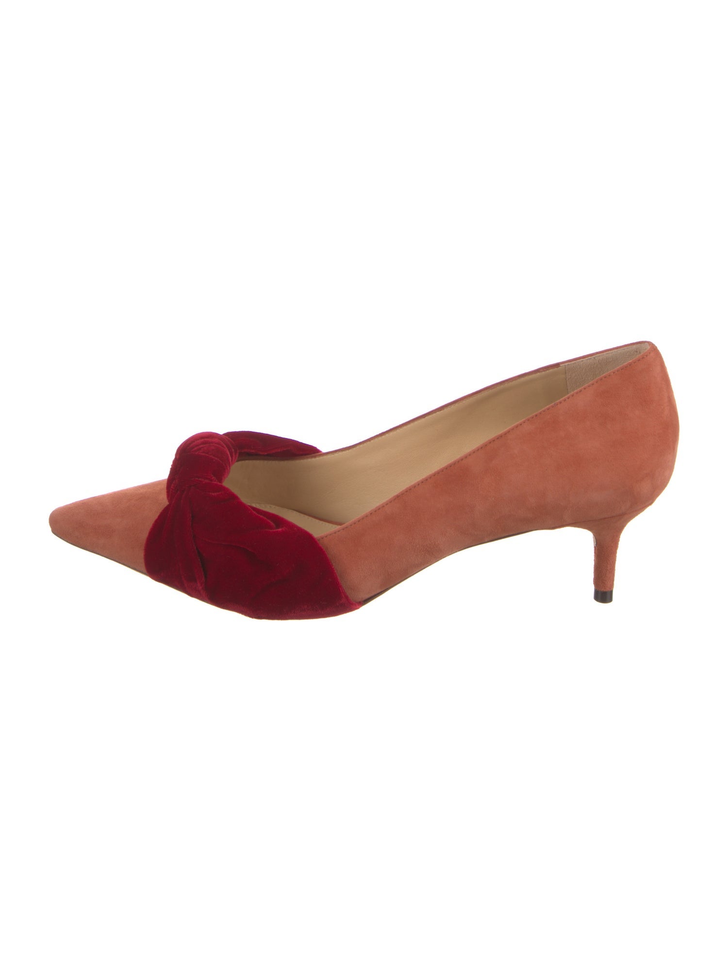 Alexandre Birman Suede Colorblock Pattern Pumps