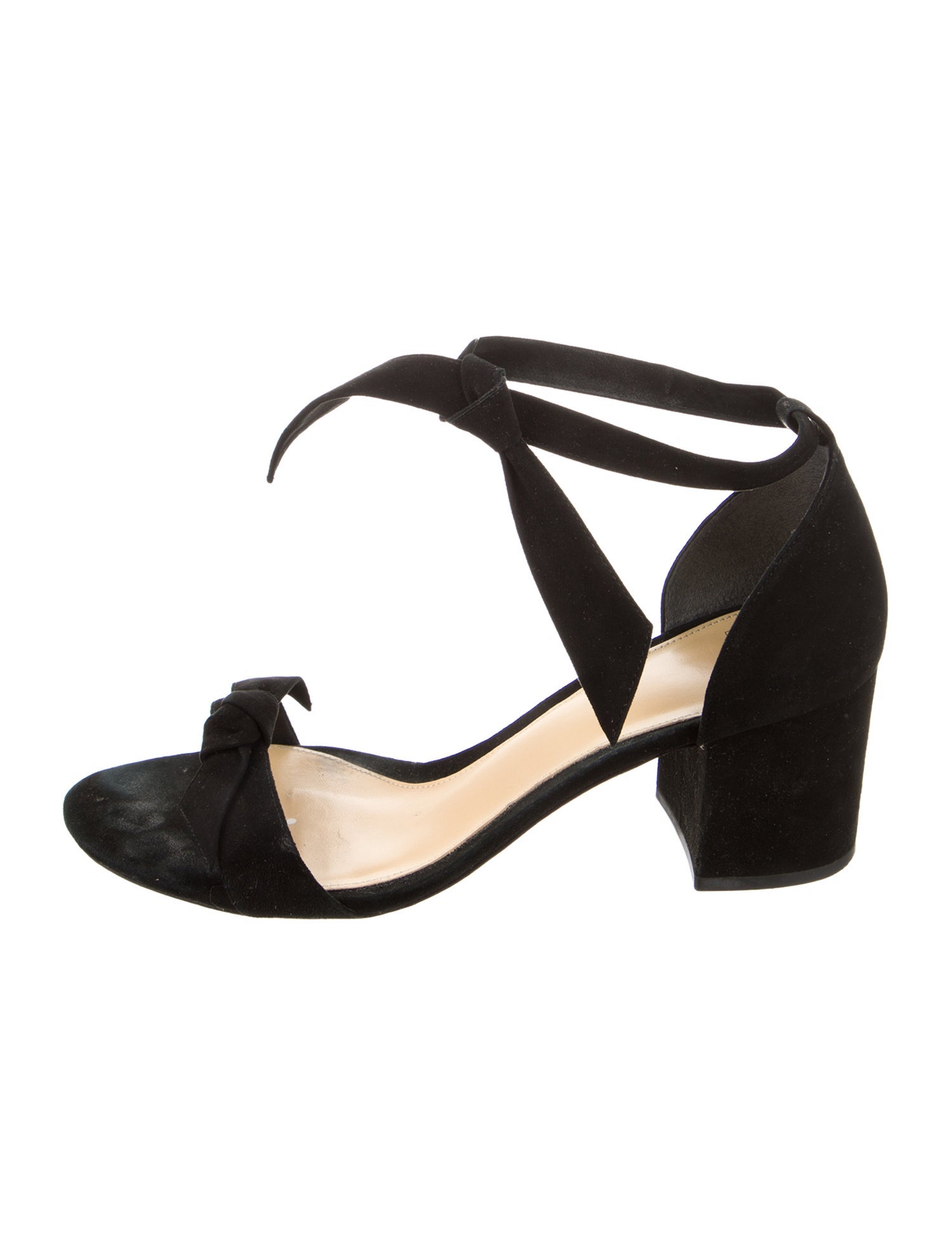 Alexandre Birman Suede Bow Accents Sandals