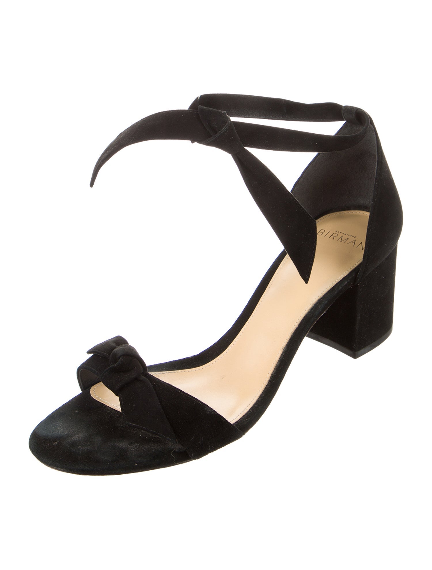 Alexandre Birman Suede Bow Accents Sandals
