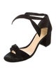 Alexandre Birman Suede Bow Accents Sandals