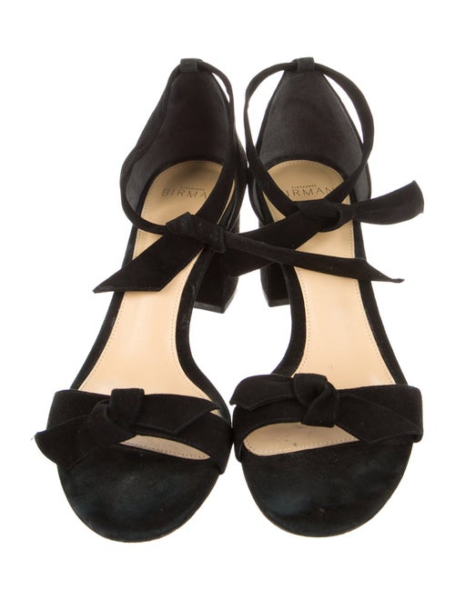 Alexandre Birman Suede Bow Accents Sandals