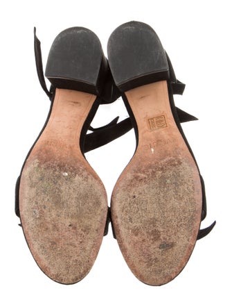 Alexandre Birman Suede Bow Accents Sandals