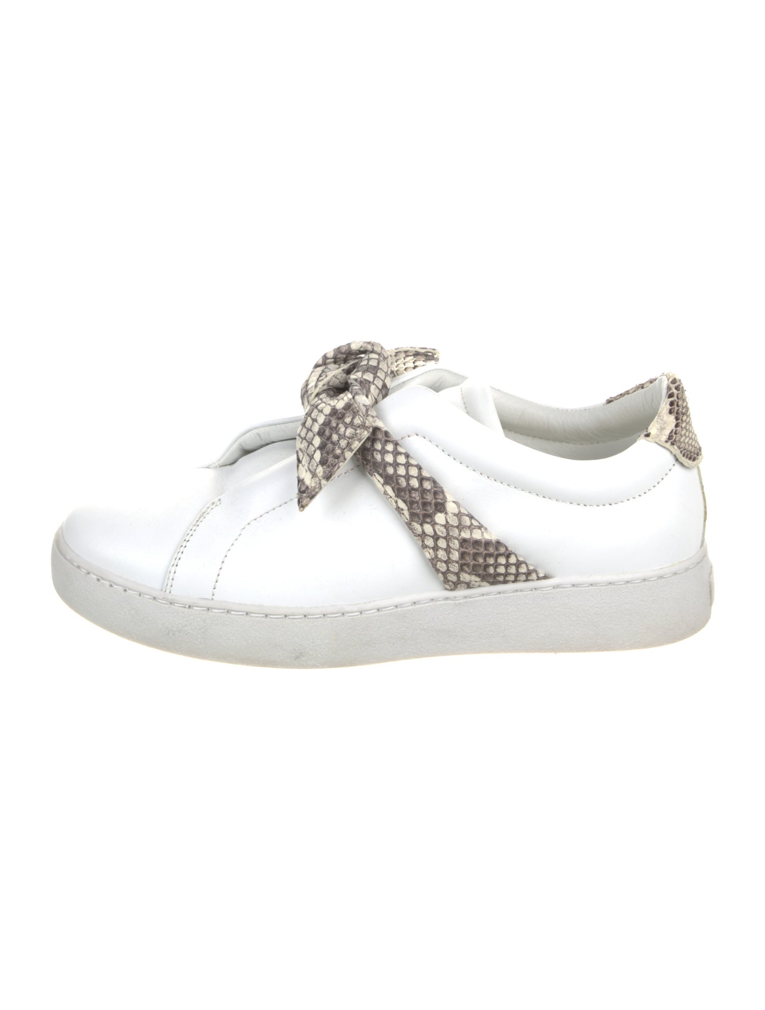 Alexandre Birman Leather Animal Print Sneakers