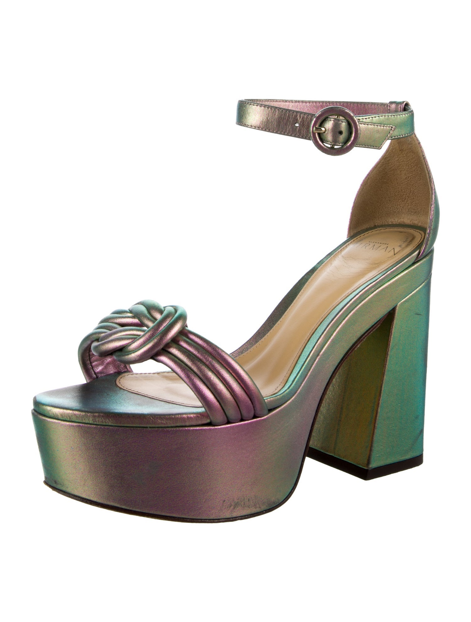 Alexandre Birman Leather Printed Sandals