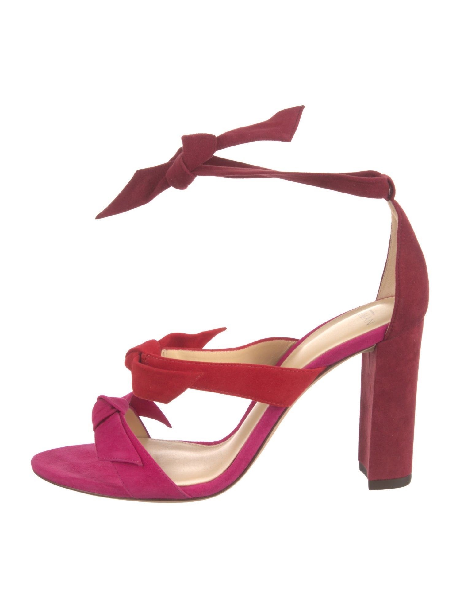 Alexandre Birman Suede T-Strap Pumps