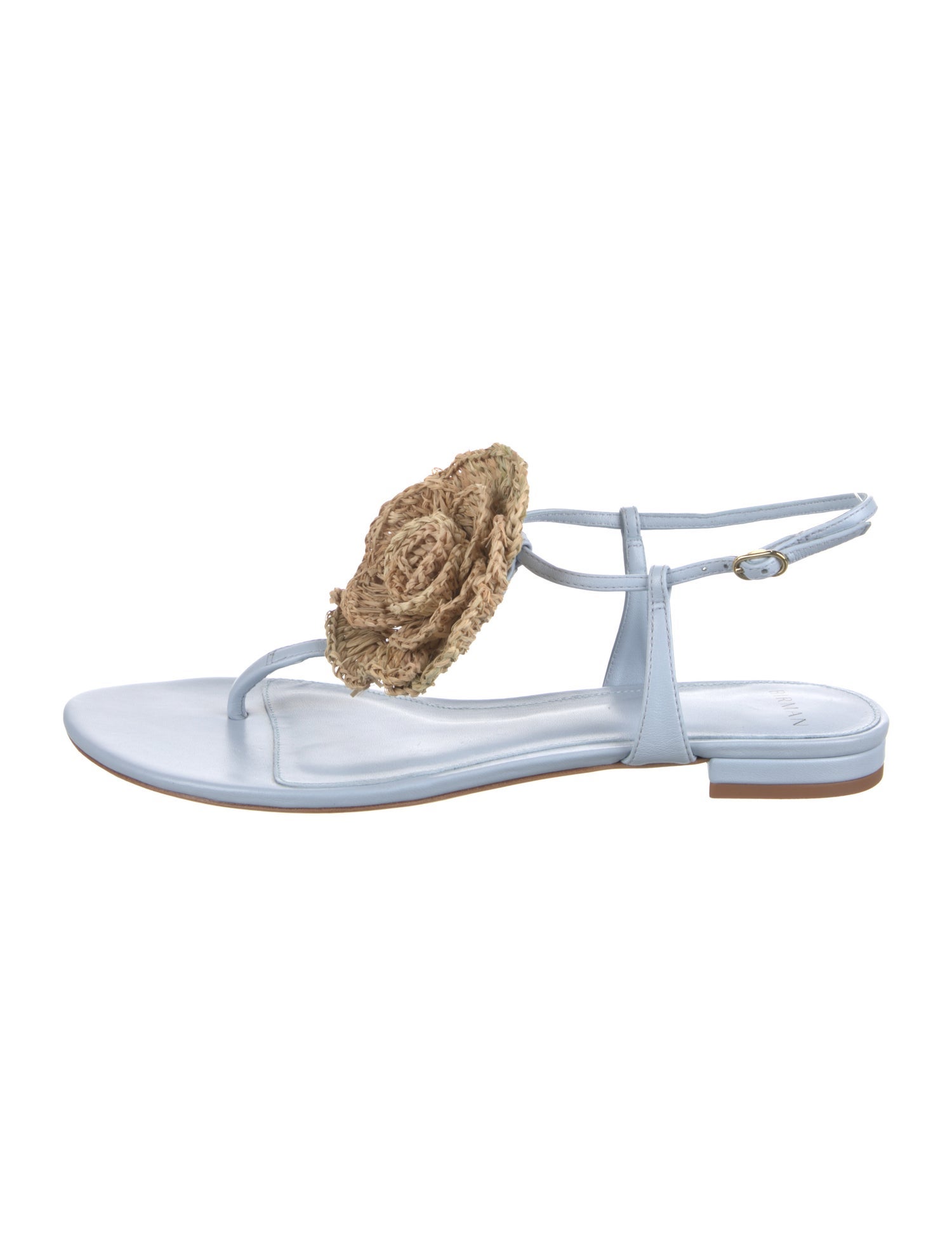 Alexandre Birman Leather T-Strap Sandals