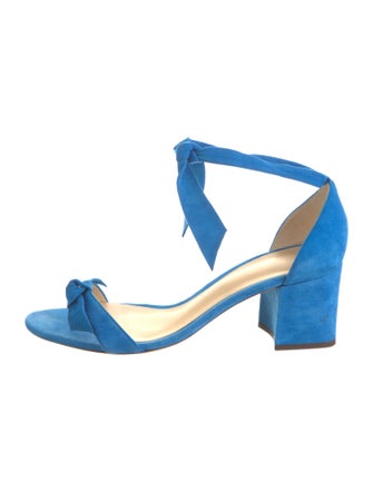 Alexandre Birman Suede Bow Accents Sandals