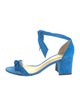Alexandre Birman Suede Bow Accents Sandals