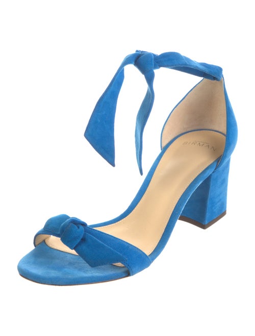 Alexandre Birman Suede Bow Accents Sandals