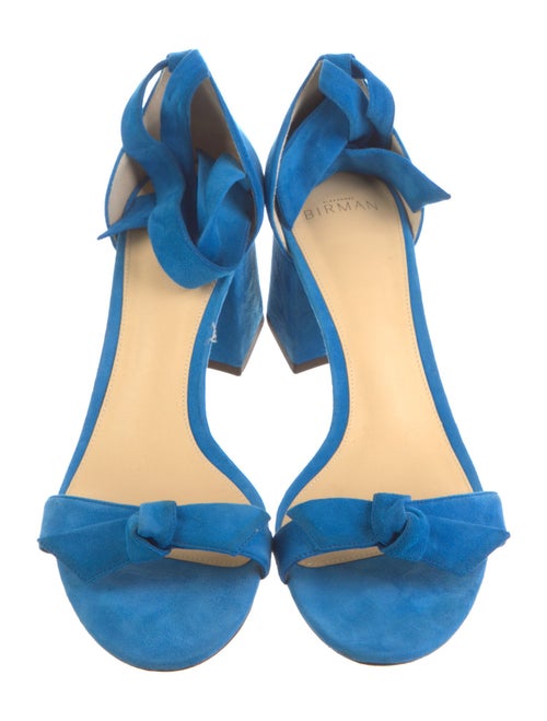 Alexandre Birman Suede Bow Accents Sandals