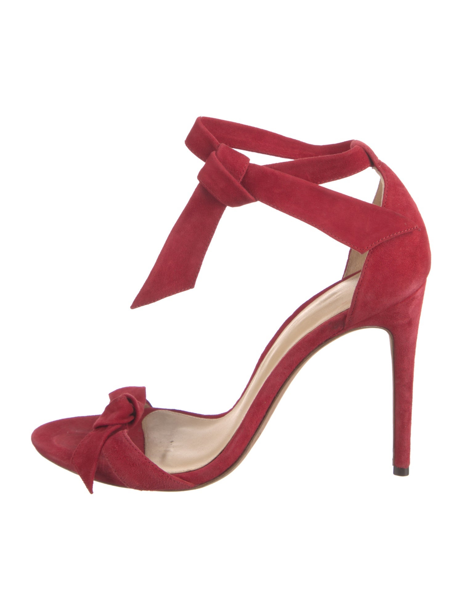 Alexandre Birman Suede Bow Accents Sandals