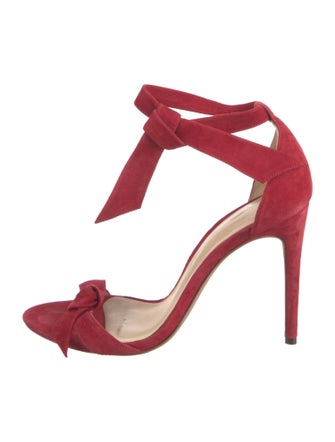 Alexandre Birman Suede Bow Accents Sandals