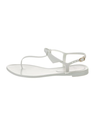 Alexandre Birman Rubber T-Strap Sandals