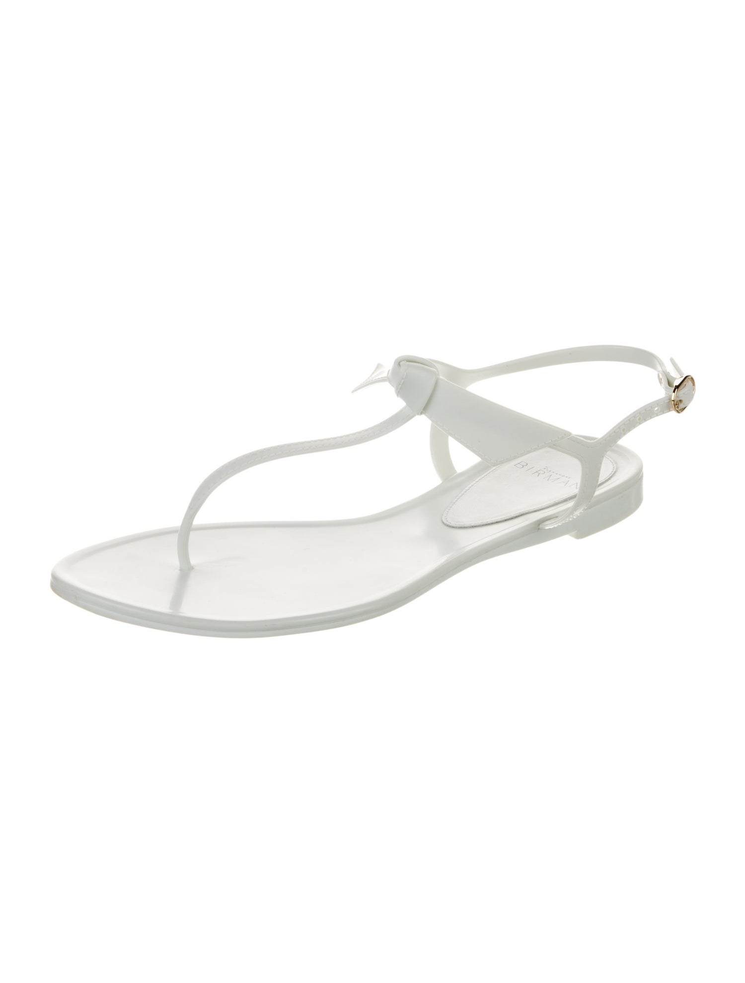 Alexandre Birman Rubber T-Strap Sandals