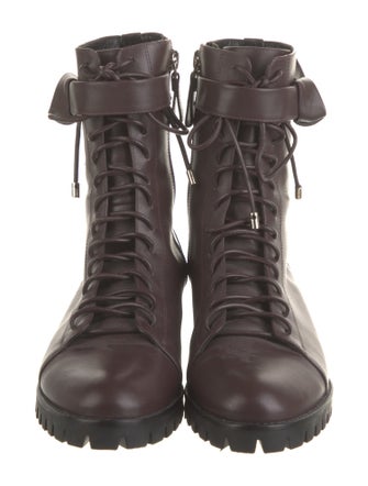 Alexandre Birman Leather Combat Boots