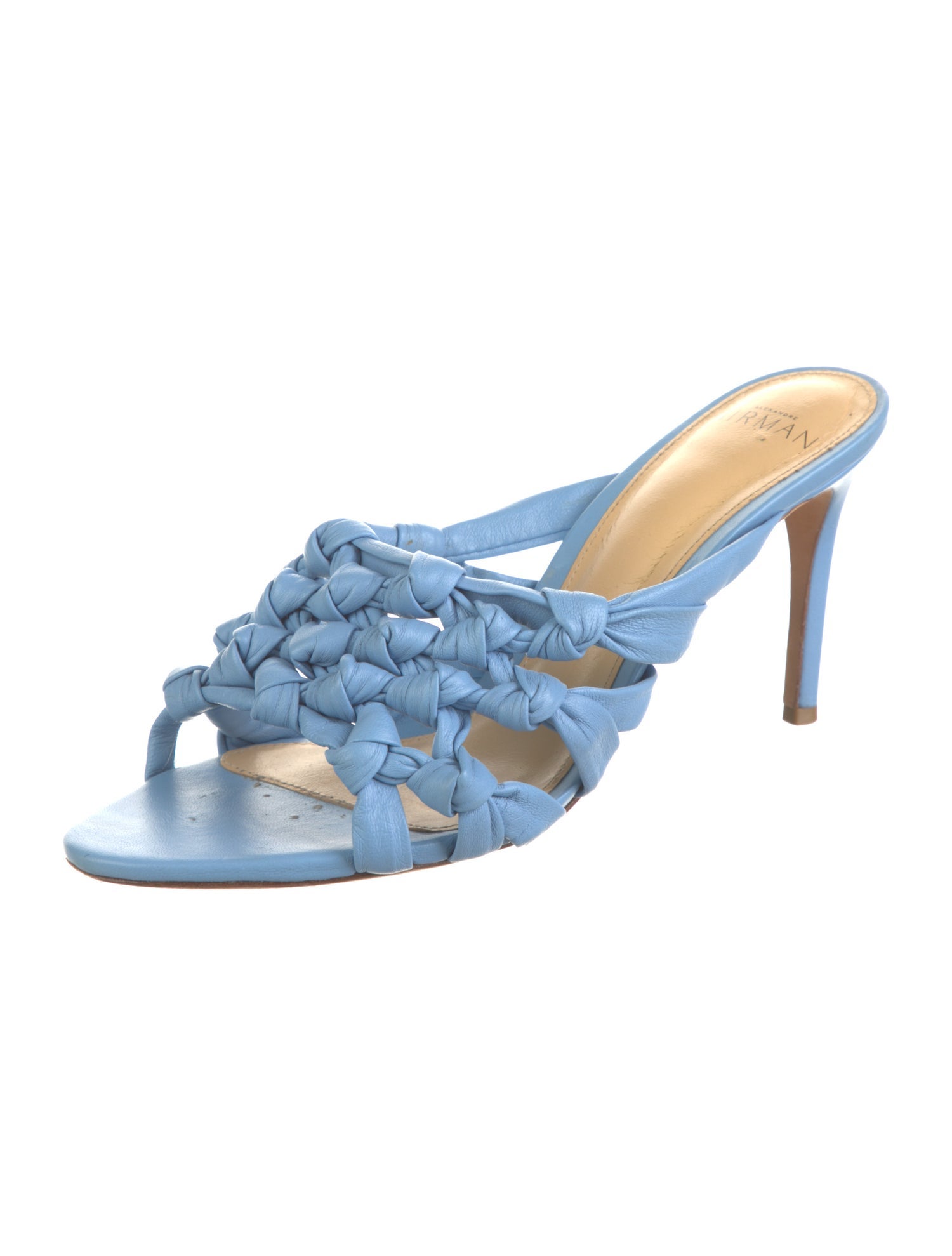 Alexandre Birman Leather Slides