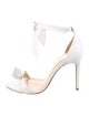 Alexandre Birman Leather Bow Accents Sandals