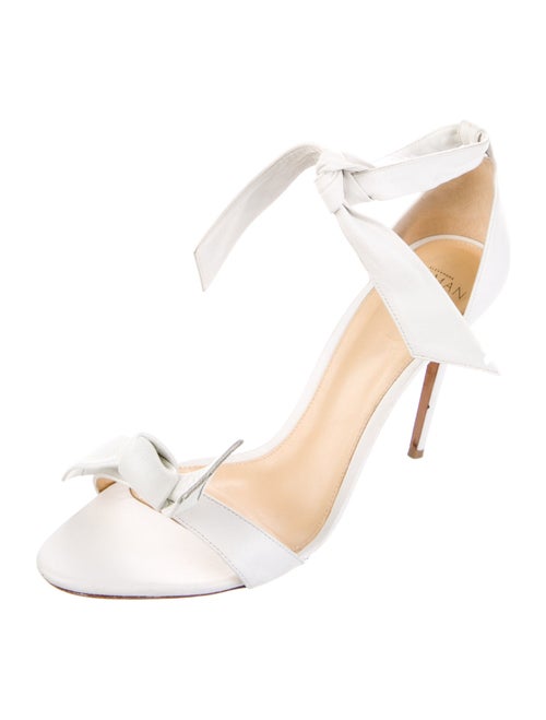 Alexandre Birman Leather Bow Accents Sandals