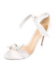 Alexandre Birman Leather Bow Accents Sandals