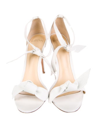 Alexandre Birman Leather Bow Accents Sandals