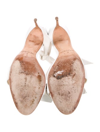 Alexandre Birman Leather Bow Accents Sandals