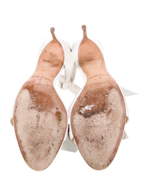 Alexandre Birman Leather Bow Accents Sandals