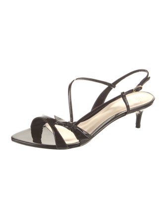 Alexandre Birman Patent Leather Slingback Sandals