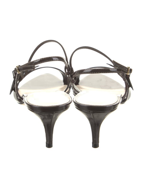 Alexandre Birman Patent Leather Slingback Sandals