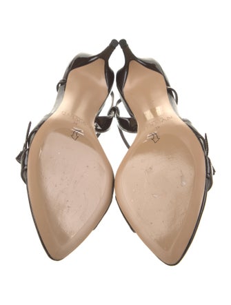 Alexandre Birman Patent Leather Slingback Sandals