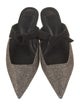Alexandre Birman Leather Beaded Accents Mules