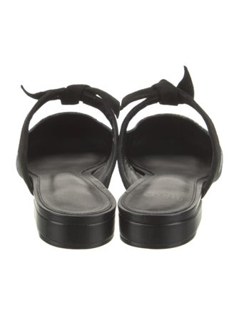 Alexandre Birman Leather Beaded Accents Mules