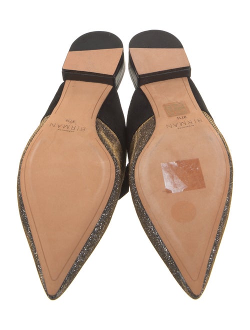 Alexandre Birman Leather Beaded Accents Mules