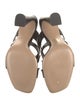 Alexandre Birman Leather Bow Accents Slides